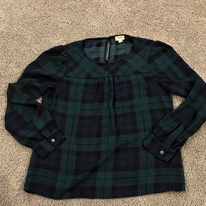J. Crew Factory Blackwatch Plaid Top